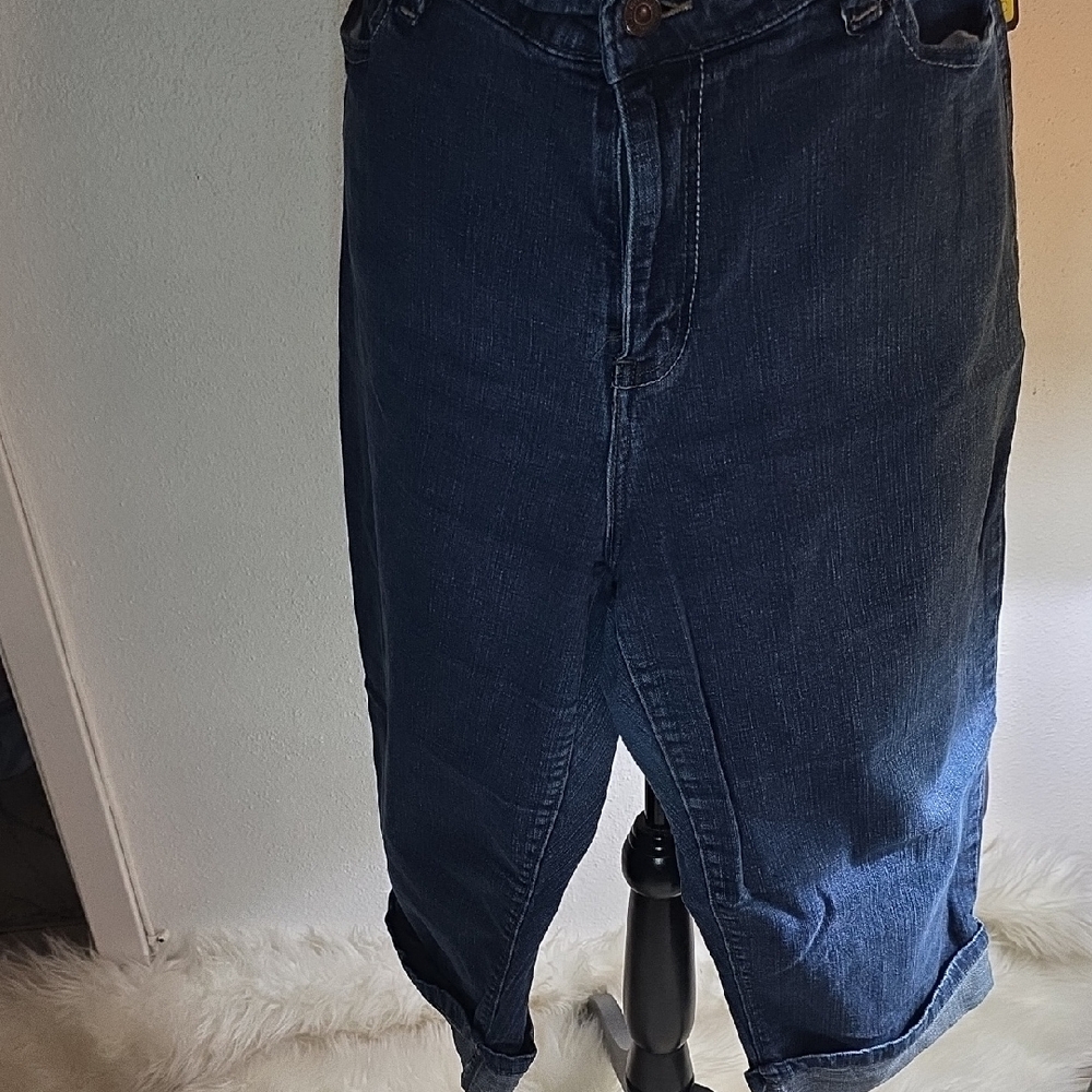 Levi's Dark Blue Ankle & Cropped Jeans
